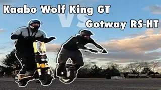 Kaabo Wolf King GT vs Gotway RS 19-T Race - EUC or Scooter?
