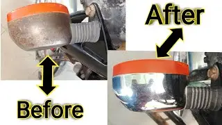 How to Remove Rust at Home | Works 100% Motorcycle All Chrome Parts Remove Rust 100% Working formul