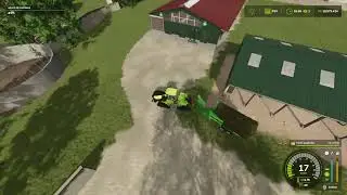 Trator + Reboque para Fardos quadrado para Armazenar: Farming Simulator 25 - Mapa SUED BRAZIL 4x...