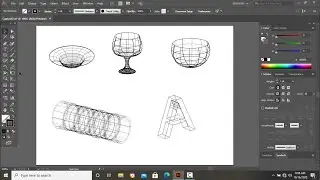 Make Wire frame designs in Adobe illustrator