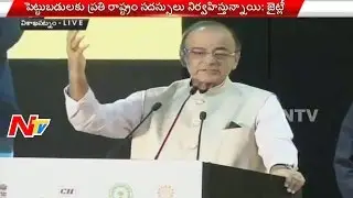 Central Minister Arun Jaitley Speech at International Delegates Meeting in Visakhapatnam || NTV