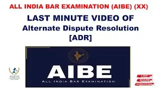 Alternate Dispute Resolution - AIBE - XX