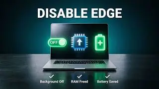 Disable Edge Background Running in Seconds | Free RAM | Save Battery