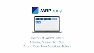 MRPeasy Demo - Customer Relationship Management (CRM) for Manufacturers