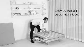 Sofa repose-pieds Day&Night convertible en un lit confortable - Nordic Design Shop
