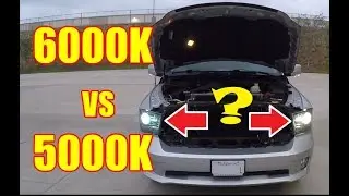 What is the difference between 5000k and 6000k HID Bulbs?
