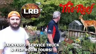 CHECK OUT LUCAS BRETZ'S FISH ROOM & BACK YARD POND BUILD | GET A PEEK AT THE REEF'S SERVICE VANS!