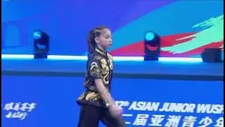 The 12th Asian Junior Wushu Championship 2025 -初级长拳-MAS - Ashly Ong Yee Ern- 11th Place -Score:8.916