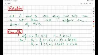 Lecture 1 Relation and its Types #csirnetmaths  #cuetmaths #iitjam #gatemath #grouptheory