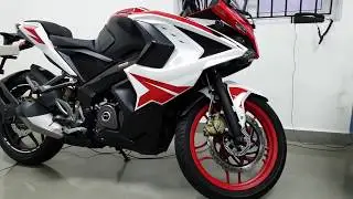 All New Bajaj RS 200 ABS New Color | Red and White | Walkaround 1080p 60fps