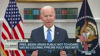 Biden urges Americans not to panic, says fuel shortages to end as Colonial Pipeline reopens
