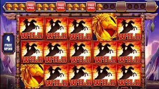 OMG!!! Great win on a mustang trail slot bonus buy compilation on a high stake
