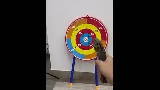 Foldable Switch Gun Revolver Toy Blaster Shooting Demo