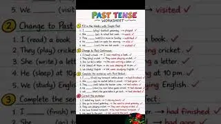 short tricks to learn past tense #englishgrammer #learningisfun #education #mytutorial #tenses