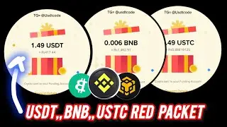 Usdt, bnb & ustc red packet code in binance today | binance red packet today | free gift 