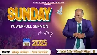 ✝️✝️SUNDAY LIVE MEETING  || 𝐁𝐎𝐃𝐘 𝐎𝐅 𝐂𝐇𝐑𝐈𝐒T 𝐂𝐇𝐔𝐑𝐂𝐇 𝐍𝐈𝐃𝐇𝐀𝐍𝐀 #jesuslovers