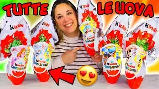 Apro TUTTE le UOVA di PASQUA KINDER 2024 (Frozen,Winx,Disney,Dragonball,hotwheels)