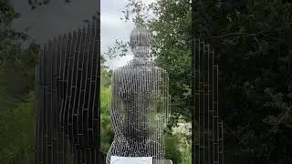 Disappearing Female Sculpture. Amazing Illusion. #adventure #traveladventure