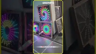 PIxel Circle Setup #pixelled #pixellight  #pixelledlights  #ledboard #ganpatidecoration  #lightboard