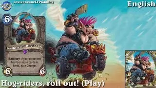 Hearthstone: Leatherclad Hogleader card sounds in 14 languages -MSoG -Gadgetzan