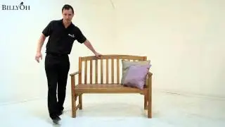 BillyOh 2 Seat High Back Garden Bench
