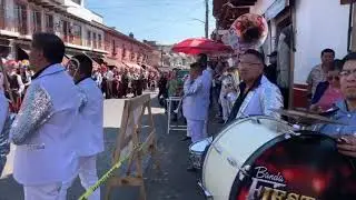 Recepción de las Danzas de los Moros. Fiesta patronal en honor de San Diego de Alcalá. Quiroga Mich.