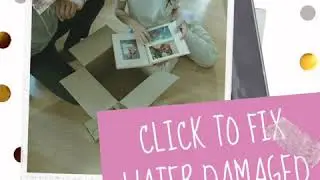 How to fix water damaged photos