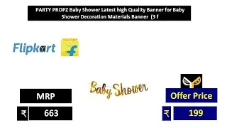 PARTY PROPZ Baby Shower Latest high Quality Banner for Baby Shower Decoration Materials Banner  3 f