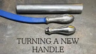 How to make a metal handle on your lathe. With only basic tooling. Part 5 of Post Drill Restoration.