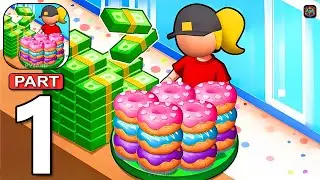 Donut Empire - Gameplay Walkthrough Part 1 Create Donut Restaurant (Anddroid,iOS)