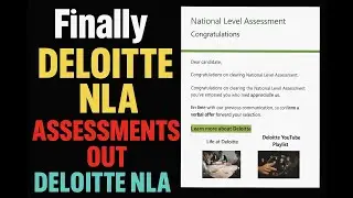 Finally Deloitte NLA Assessments Out | Deloitte NLA 2025 | Deloitte NLA Preparation | Exam Pattern