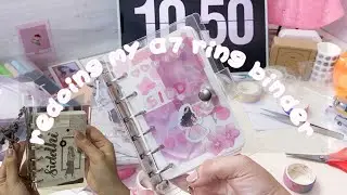 Redoing my A7 ring binder | set up A7 ring binder with me