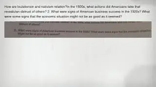 How are loulationsin and nativism relation?In the 1920s, what actions did Amaricans take that reveal