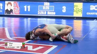 165lbs Austin Craft (American) vs Jackson Albert (George Mason)