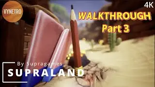 Supraland Walkthrough Part 3: Blue Ville Puzzles, Stomp Shoes & Proj. Power Upgr. (4K) | Vynetro