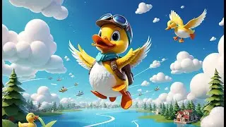 Ducky Flappy Wings Go Flap Flap Flap | Fun Flying Duck Song for Toddlers | Animal Action Rhyme