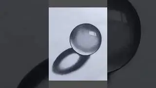 How to Draw 3d crystal ball drawing || 3d glass ball drawing step by step