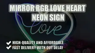 RGB Love Heart Neon Sign