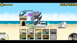 The Battle Cats: Ironsand Beach 3 Crown/3 Star Cheese