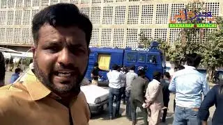 karachi islamia college students protest police shelling