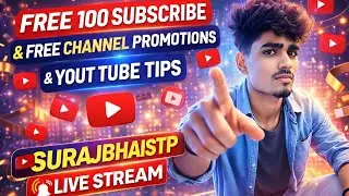 Live Channel PLiveromotion | Get Free Subscriber's | You Tube Tips |#live #livepromotion #livechanne