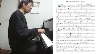 『The Man Got That Away (Harold Arlen)』 played by Takeshi Fukushima (Solo Piano) with sheet