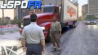 FIB Truck Pulled Over - GTA 5 Realistic Police Mod
