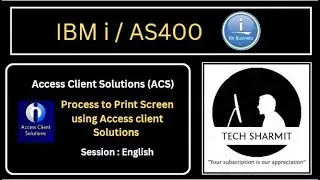 Print screen in access client ACS | access client solutions | ibm i access client solutions tutorial