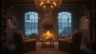 Cozy Post-Apocalyptic Cabin | 8 Hours Crackling Fireplace for Sleep