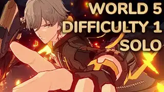 [Honkai: Star Rail] World 5 Difficulty 1 Fire Trailblazer Solo F2P