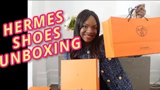 HERMES SHOE UNBOXING - hot loafer, oran sandals and Santorini sandals