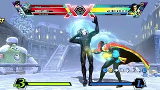 UMVC 3 CE - Professor X Combos (Mod By Shumariachi)