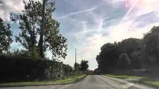 Driving From Rhydd To Hanley Swan, Worcestershire, England Sunday, 6th October 2013