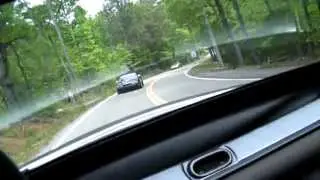 Infinity Q45 drifting on the dragon 129 behind Miata